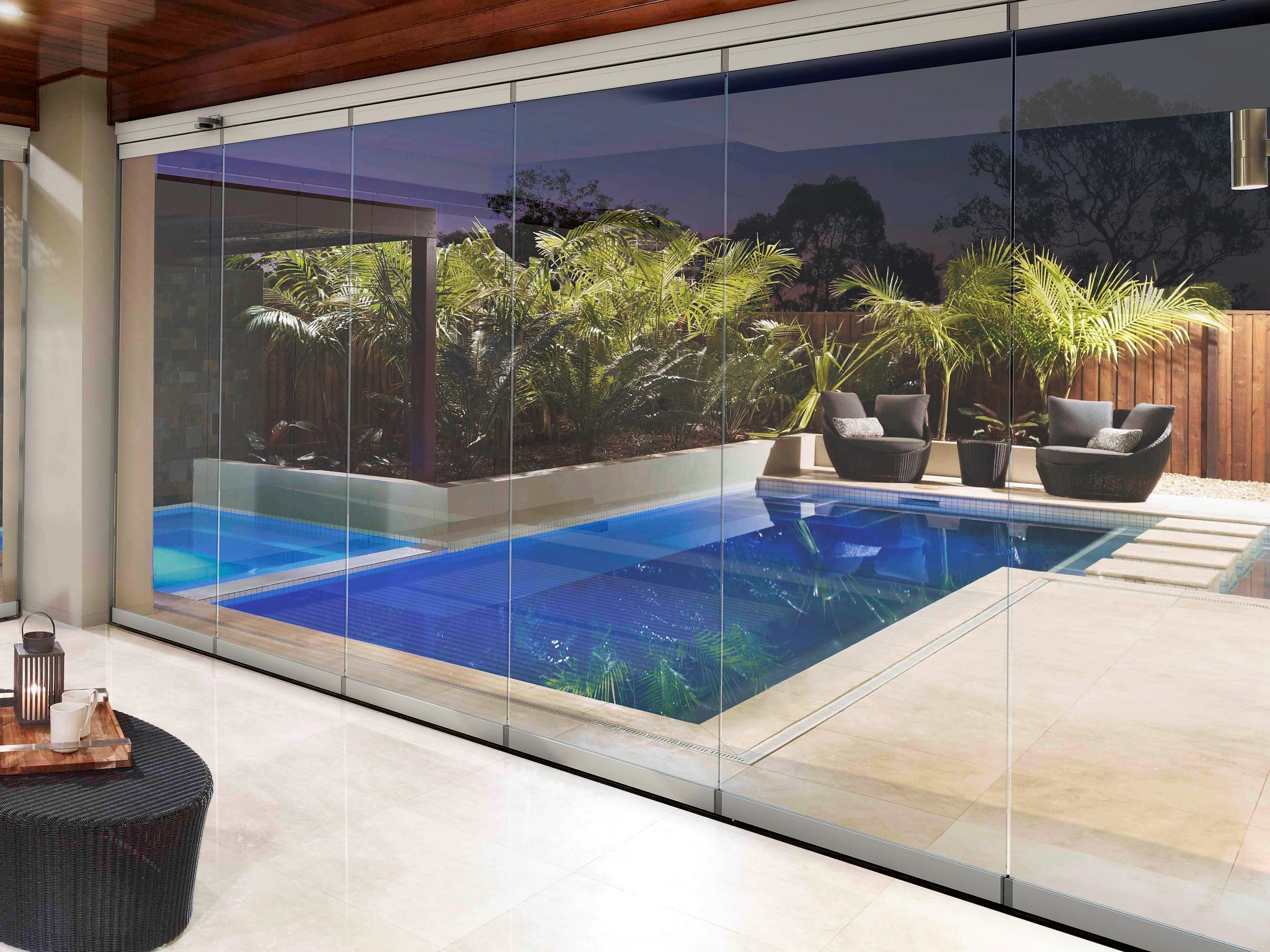 Enclose alfresco with glass