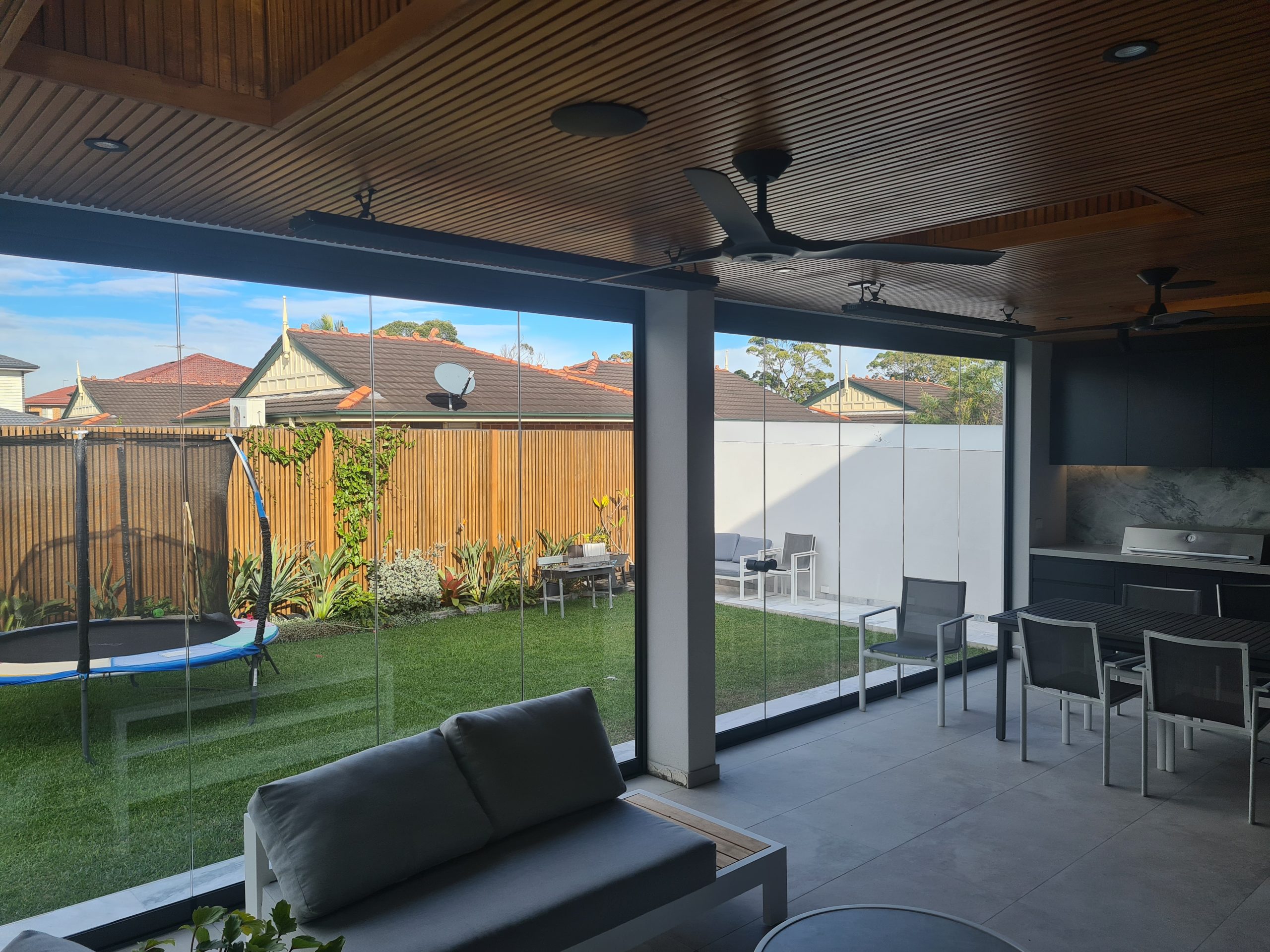 Enclosed patio for outdoor space