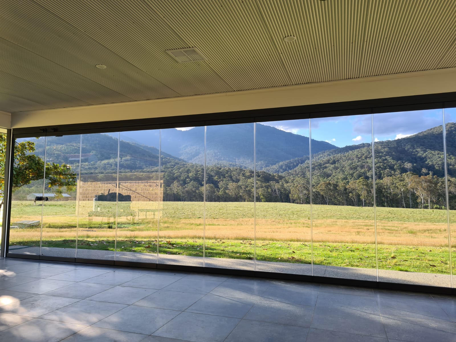 Enclosed patio for outdoor space