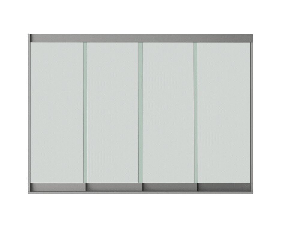 4 panel Frameless SlidePro Gif